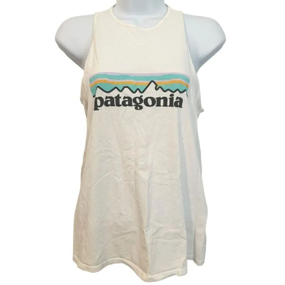Patagonia White Regular Fit Cotton Tank Top Women’s XS